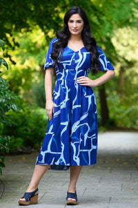 Bengal Jumpsuit, Azure Drape