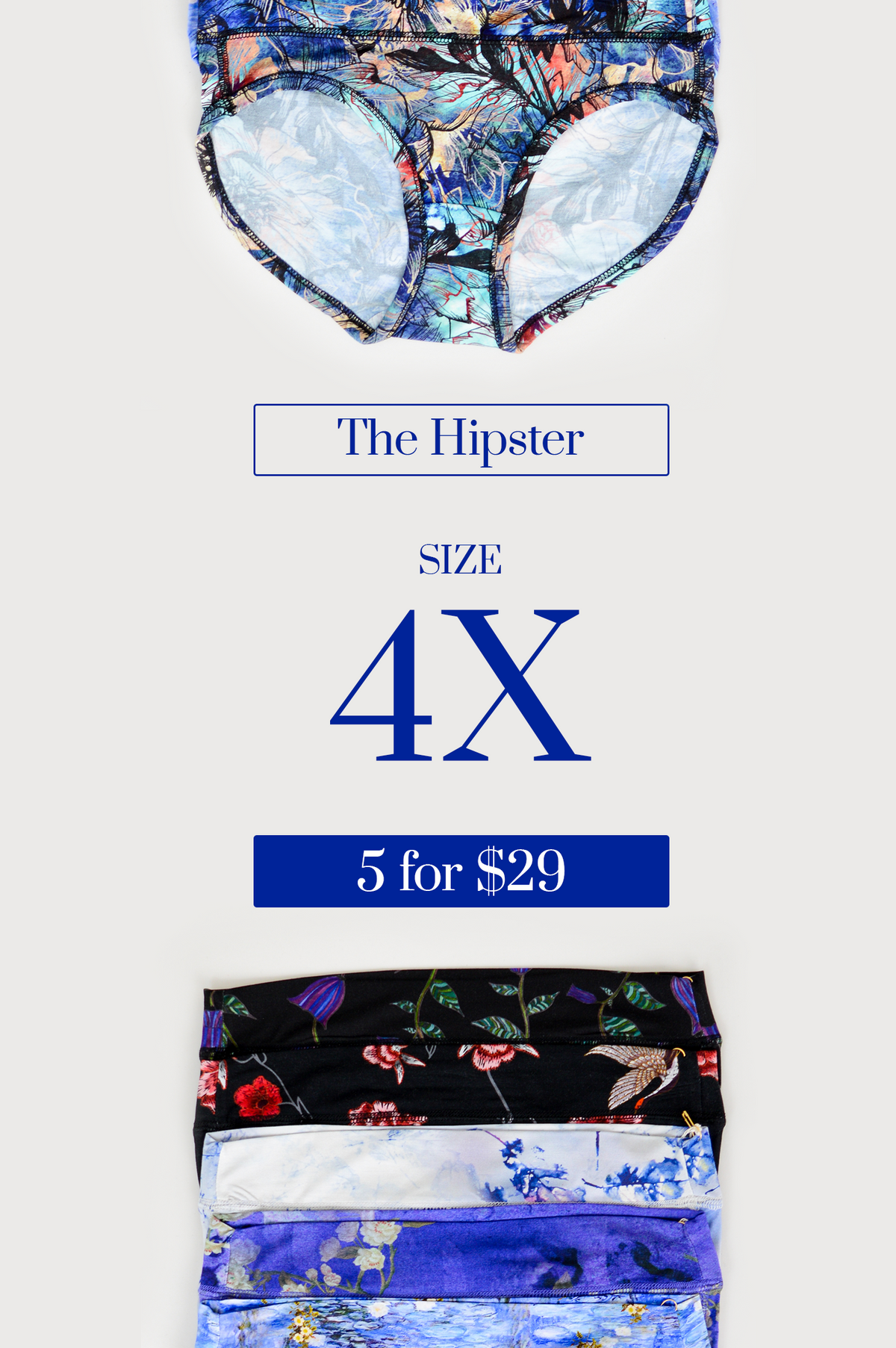 The Hipster Assorted - Size: 4X