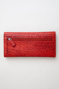 Adrian Klis 102 Ladies Wallet, Red, Leather