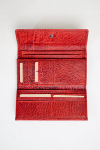 Adrian Klis 102 Ladies Wallet, Red, Leather