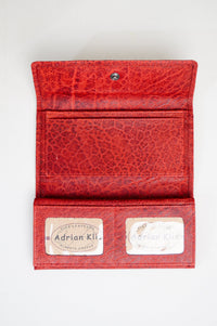 Adrian Klis 102 Ladies Wallet, Red, Leather