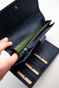 Adrian Klis 105 Ladies Wallet, Olive Green, Leather