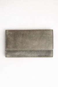 Adrian Klis 105 Ladies Wallet, Light Olive Green, Leather