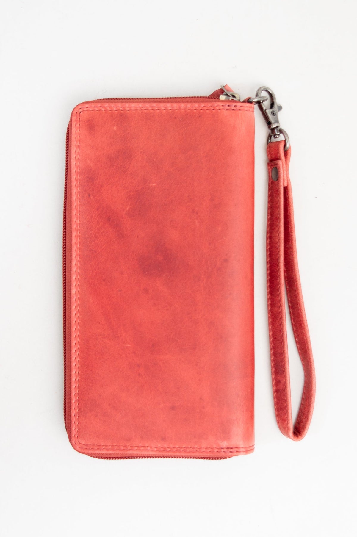 Adrian Klis 195 Wallet, Red, Buffalo Leather