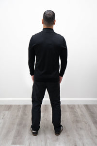 Andrew Sweater, Black, 100% Merino Wool