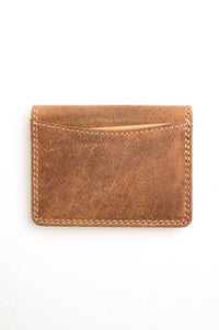 Adrian Klis 266 Card Holder, Tan, Buffalo Leather