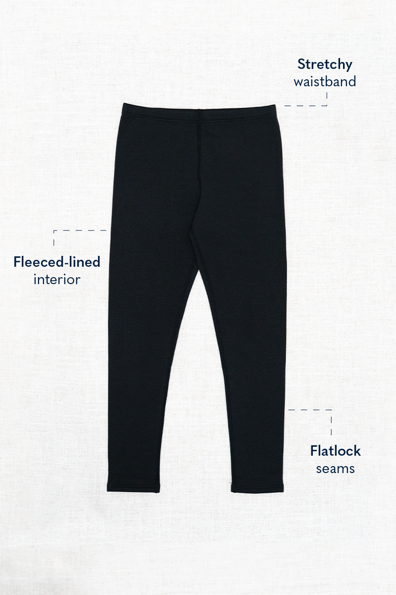 Bobbi Legging, Black, Bamboo Fleece