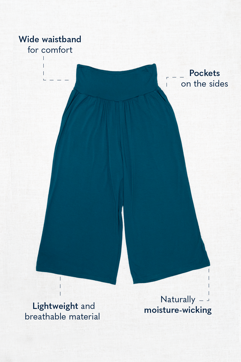 Gaylene Capri, Indigo, Bamboo