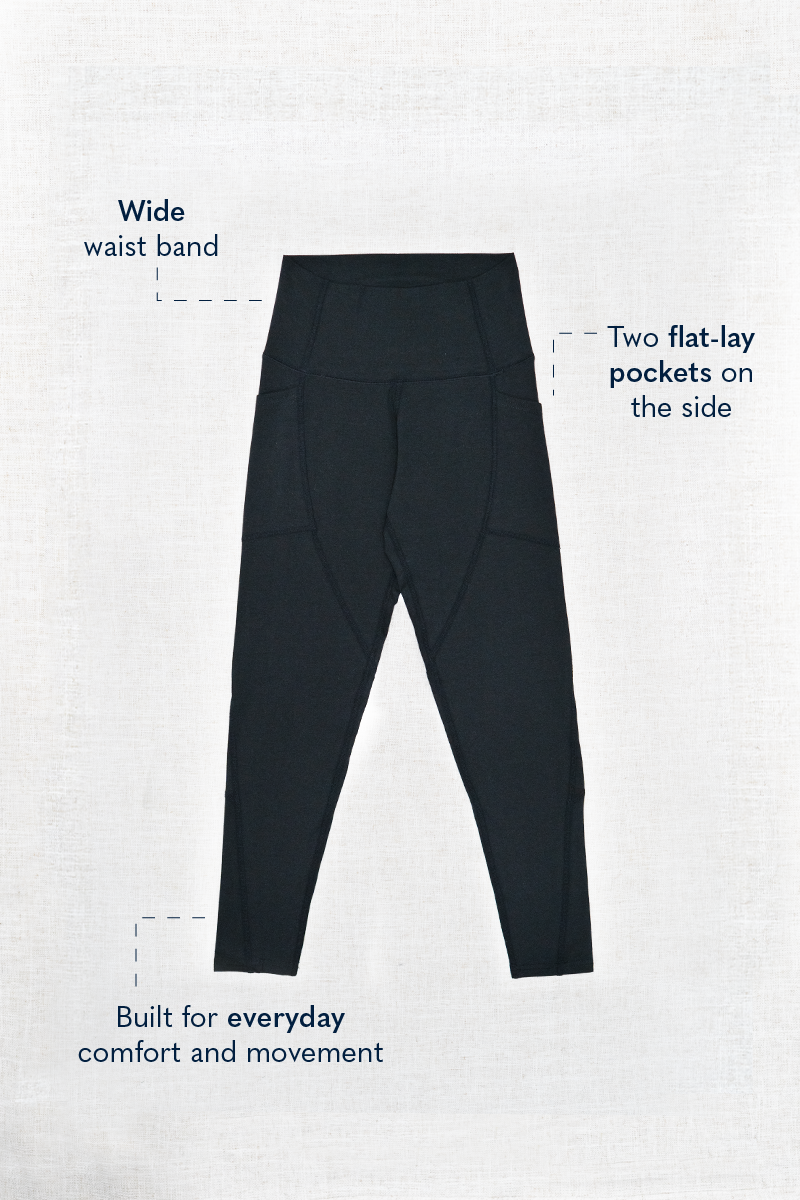 Robson Legging, Black, Bamboo