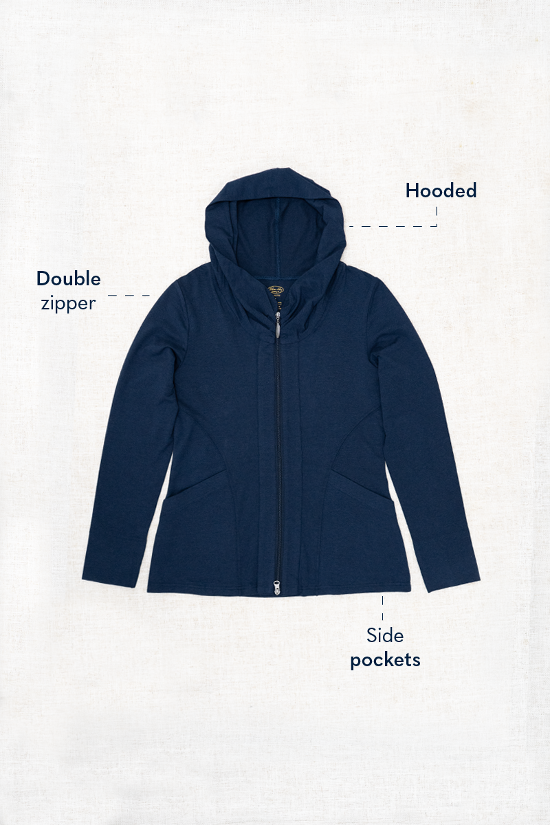 Seymour Jacket, Black, Bamboo