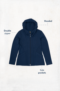 Seymour Jacket, Black, Bamboo