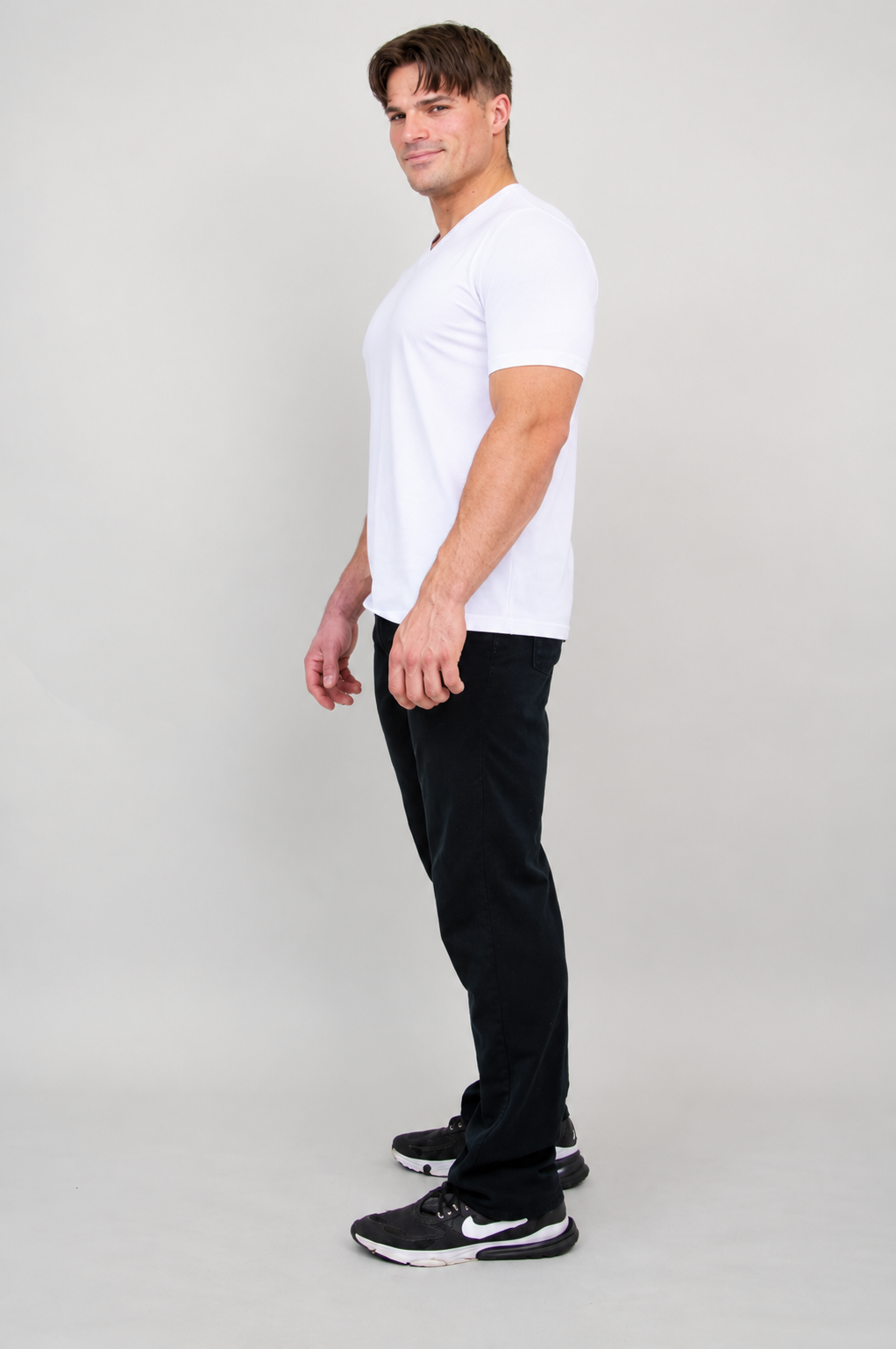 Adam Short Sleeve Shirt, White, Bamboo