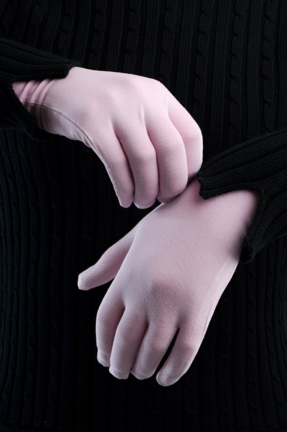 Bamboo Gloves, Pastel Pink