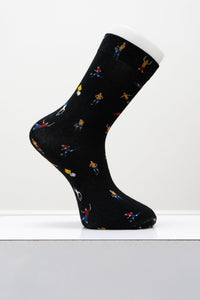 Men's Bamboo Dress Socks, Assorted Prints
