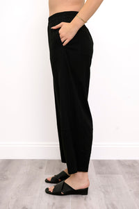 Boardwalk Pant, Black, Linen Viscose
