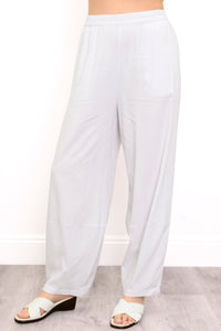 Boardwalk Pant, White, Linen Viscose