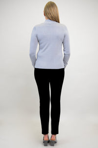 Cameron Sweater, Sleet Grey, Bamboo Cotton - Final Sale