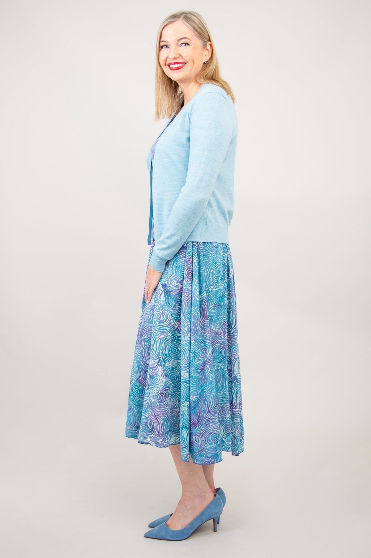 Camila Cardigan, Beryl, Merino Wool