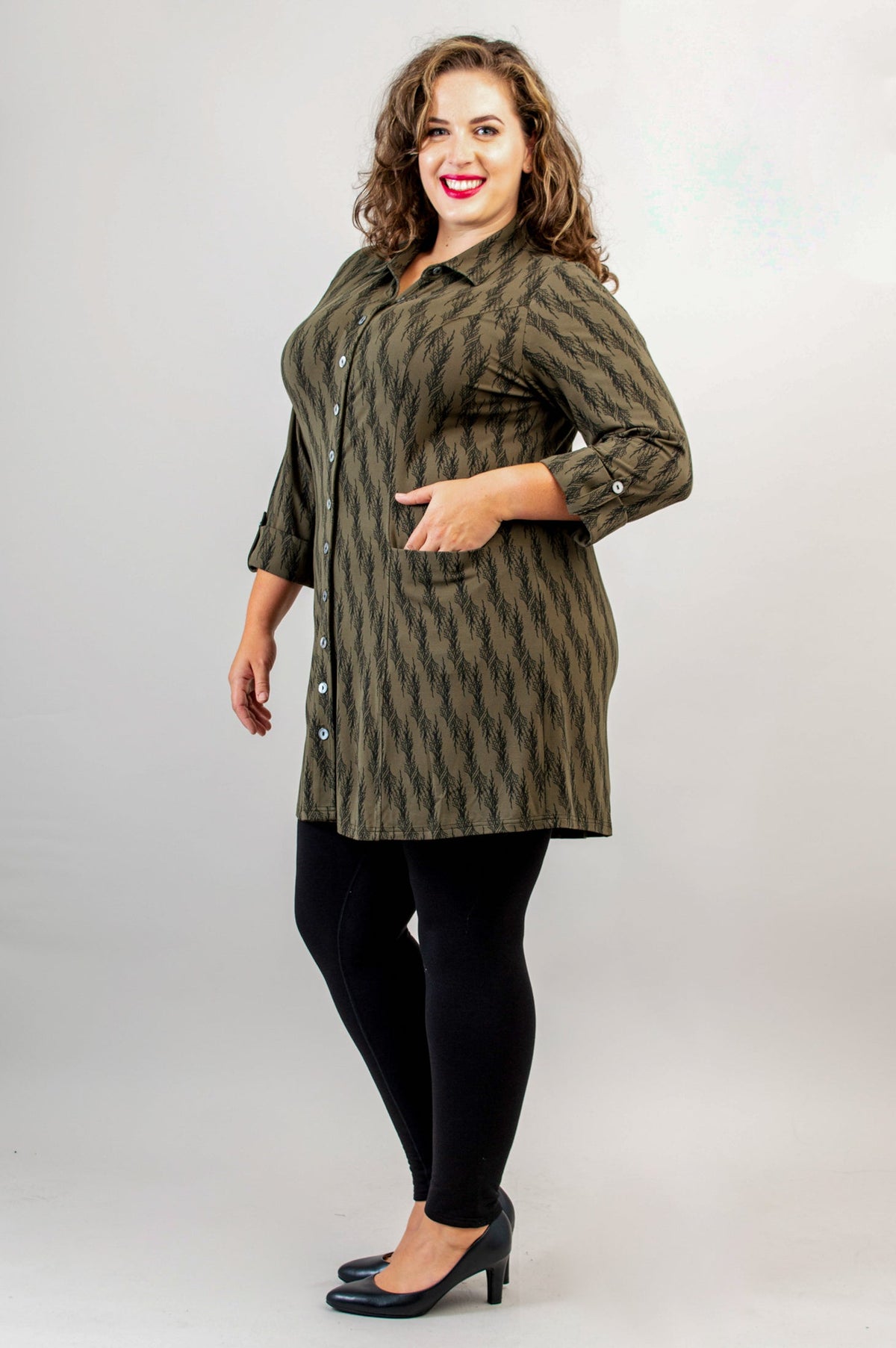 Charlie Tunic, Cedar Forest, Bamboo - Final Sale