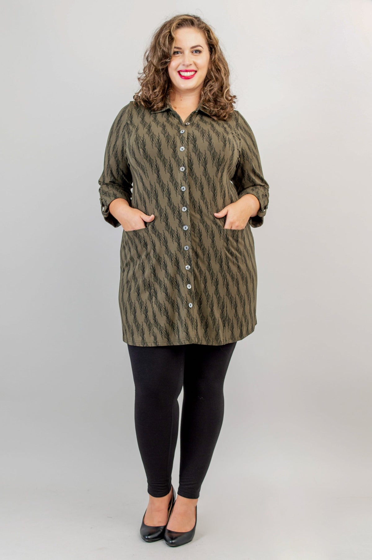 Charlie Tunic, Cedar Forest, Bamboo - Final Sale