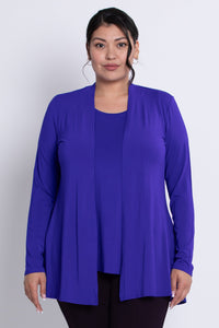 Chopra Jacket, Violet, Bamboo - Final Sale