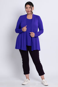 Chopra Jacket, Violet, Bamboo - Final Sale