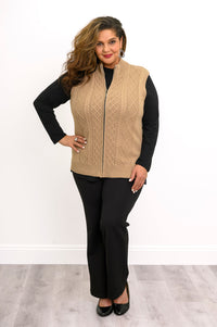 Christy Vest, Natural Honey, Cotton