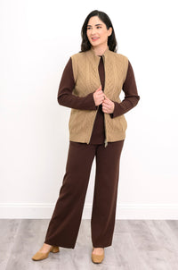 Christy Vest, Natural Honey, Cotton