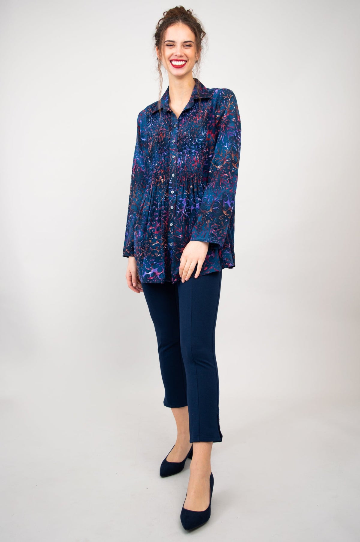 Cindy Long Sleeve, Purple Sprinkle -Final Sale