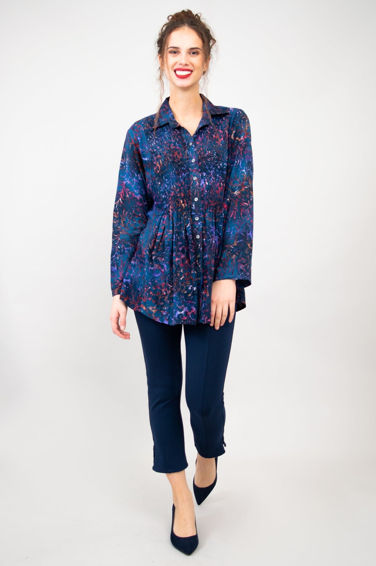 Cindy Long Sleeve, Purple Sprinkle -Final Sale