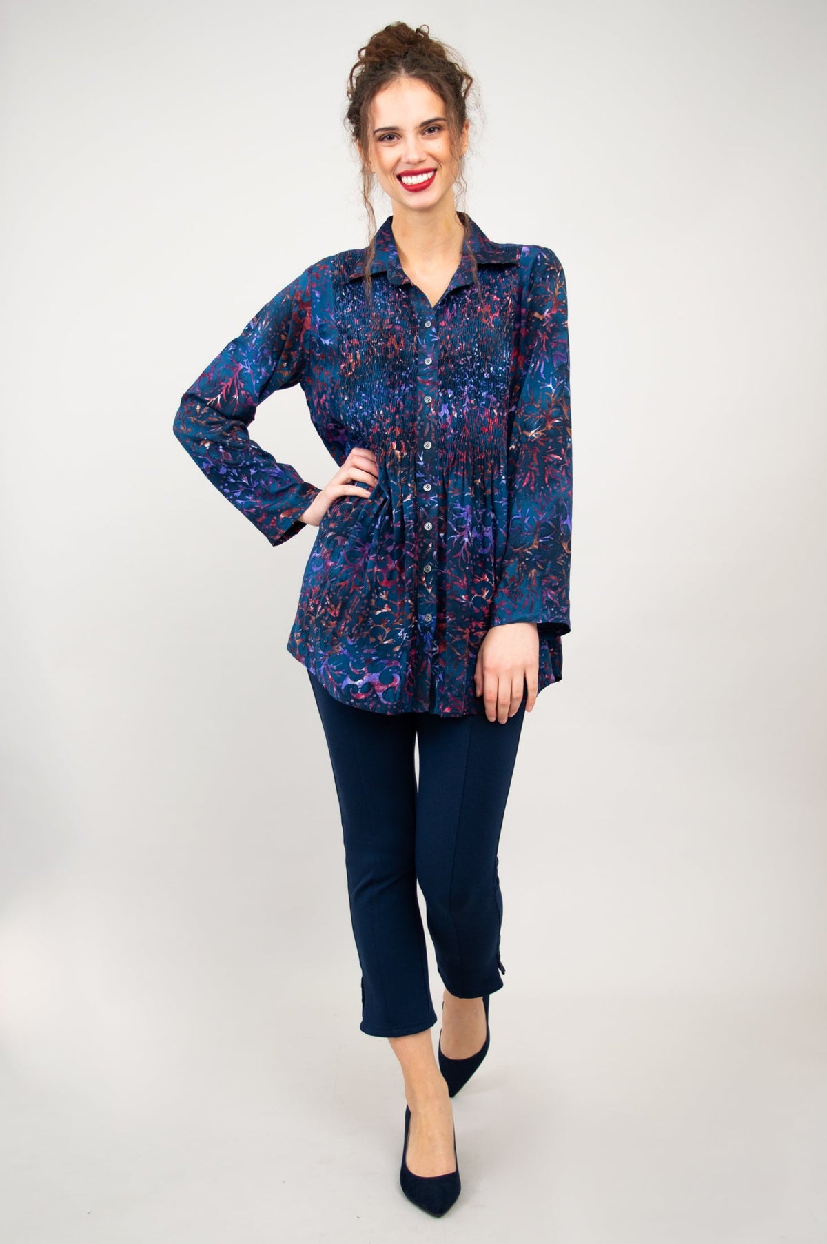 Cindy Long Sleeve, Purple Sprinkle -Final Sale