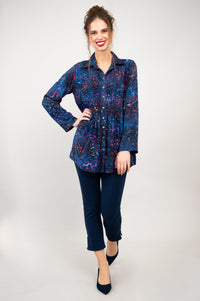 Cindy Long Sleeve, Purple Sprinkle -Final Sale