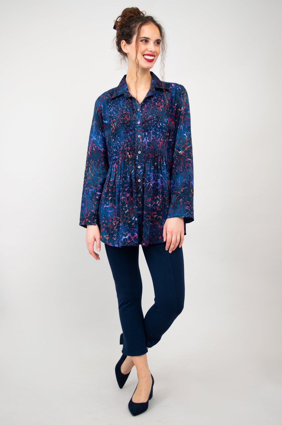 Cindy Long Sleeve, Purple Sprinkle -Final Sale