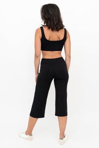 Clipper Top, Black, Bamboo