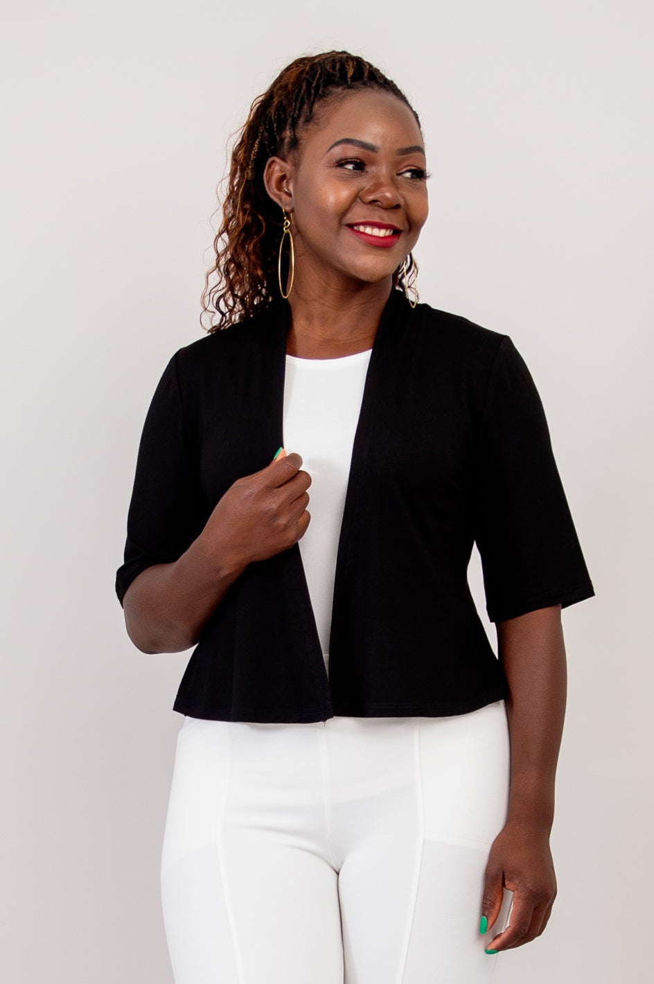 Doda Jacket, Black, Bamboo