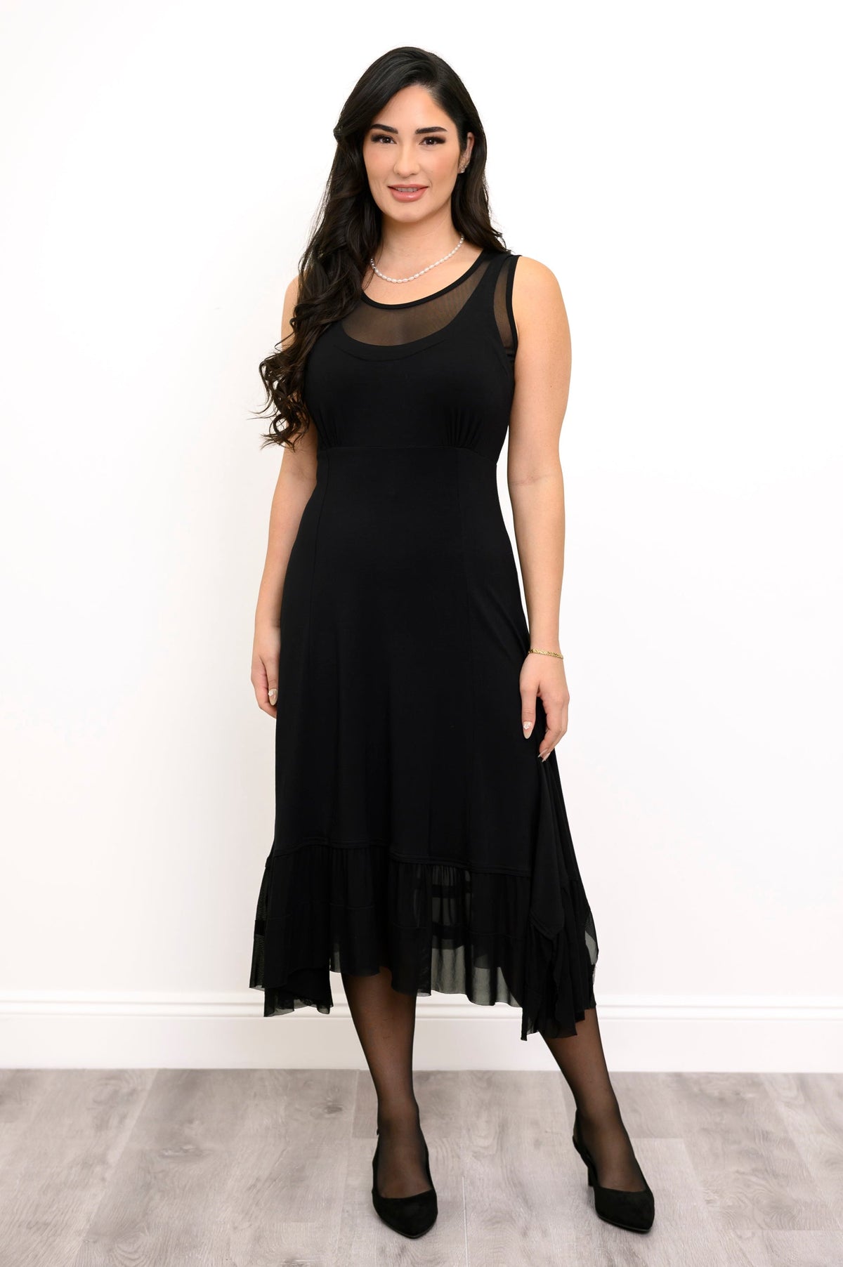 Danube Dress, Black, Bamboo