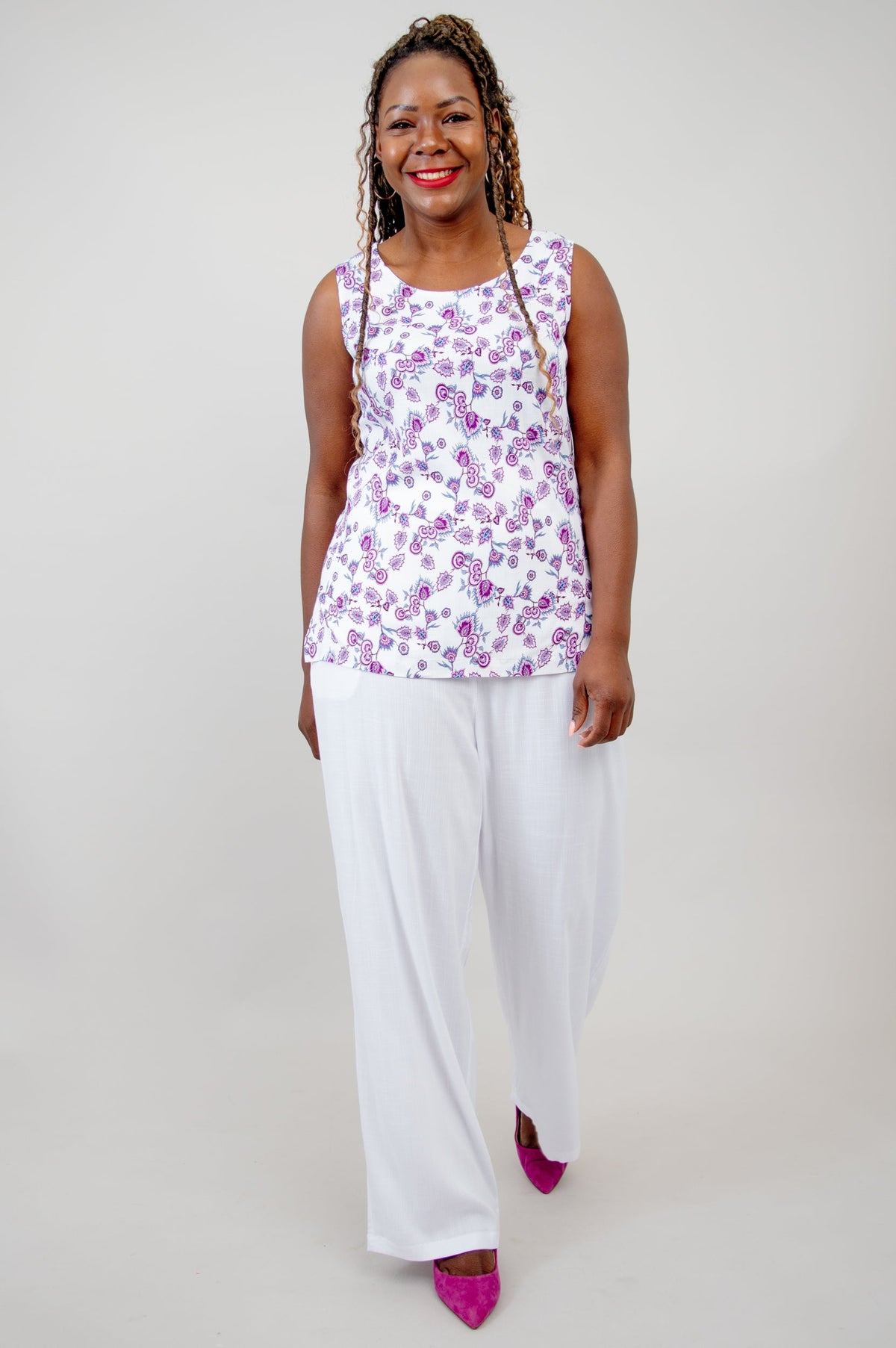 Dena Tank, Rajou, Linen Bamboo -Final Sale