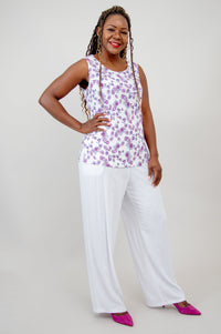 Dena Tank, Rajou, Linen Bamboo -Final Sale