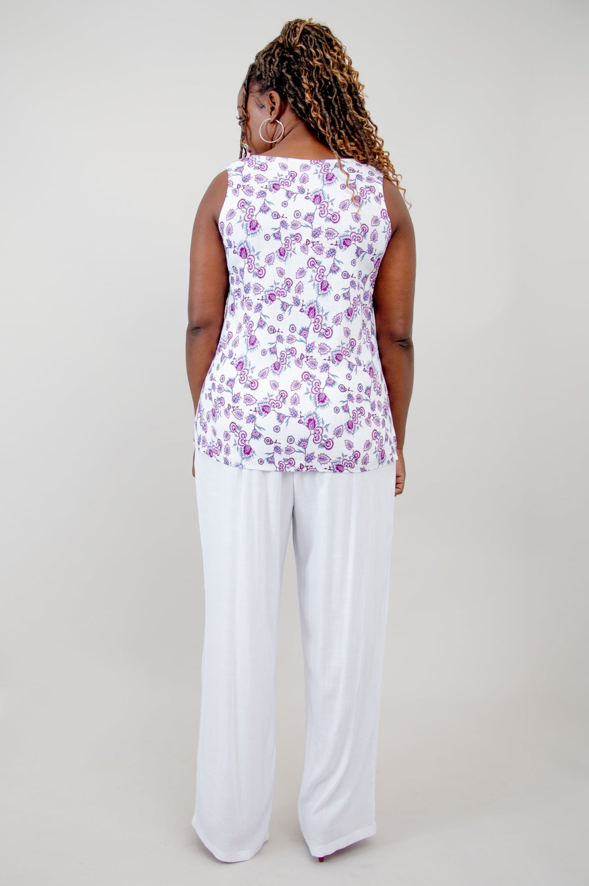 Dena Tank, Rajou, Linen Bamboo -Final Sale