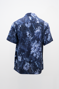 Dino Shirt, Indigo Mood, Woven Bamboo