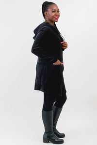 Doreen Jacket, Black, Bamboo Cotton- Final Sale