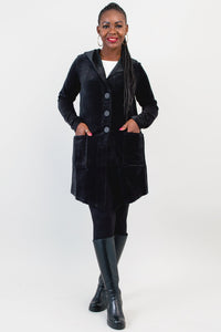 Doreen Jacket, Black, Bamboo Cotton- Final Sale
