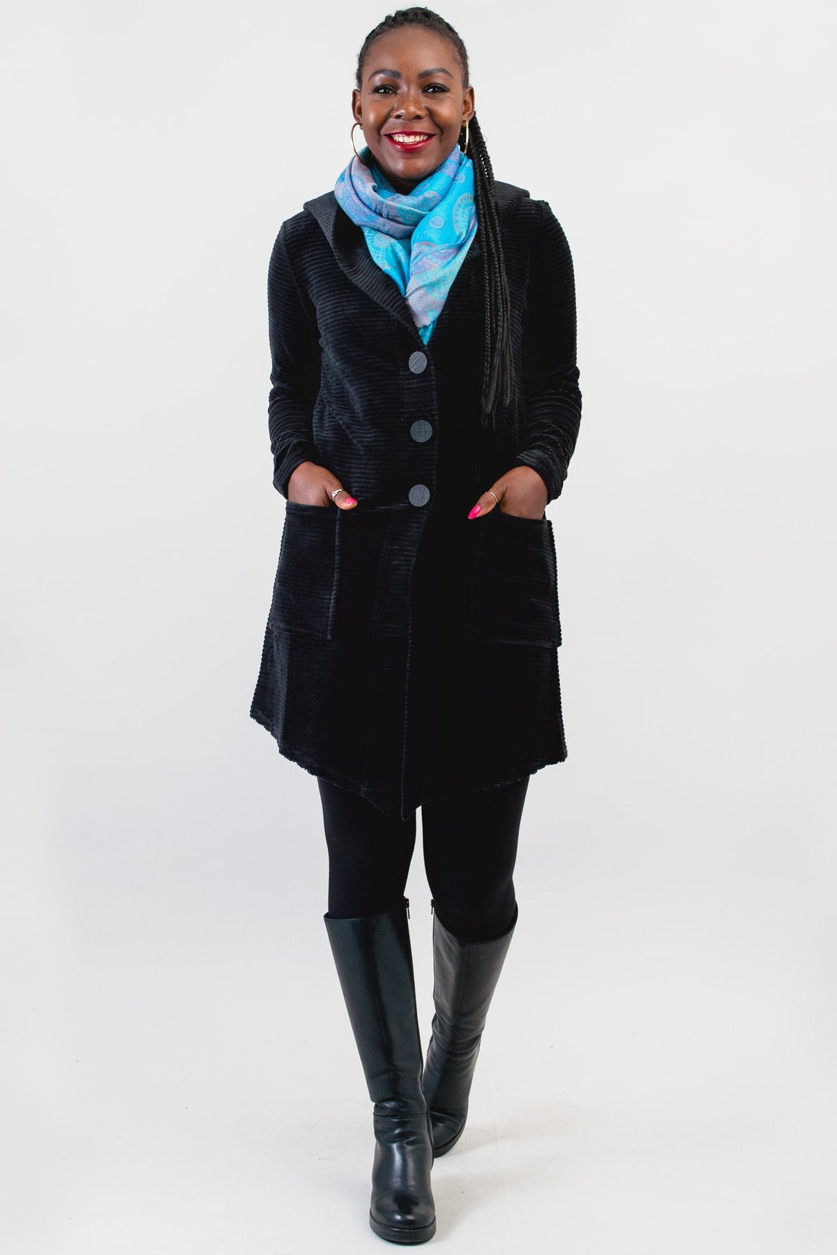 Doreen Jacket, Black, Bamboo Cotton- Final Sale