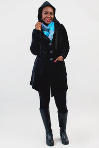 Doreen Jacket, Black, Bamboo Cotton- Final Sale