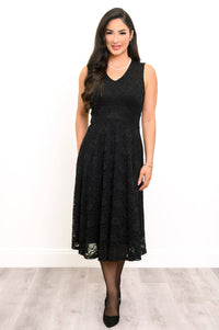 Elizabeth Dress, Black, Bamboo