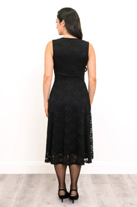 Elizabeth Dress, Black, Bamboo