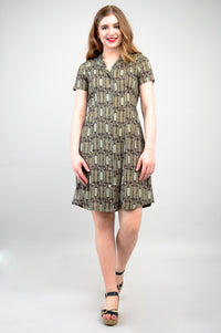 Erica Dress, Voyage, Linen Bamboo- Final Sale