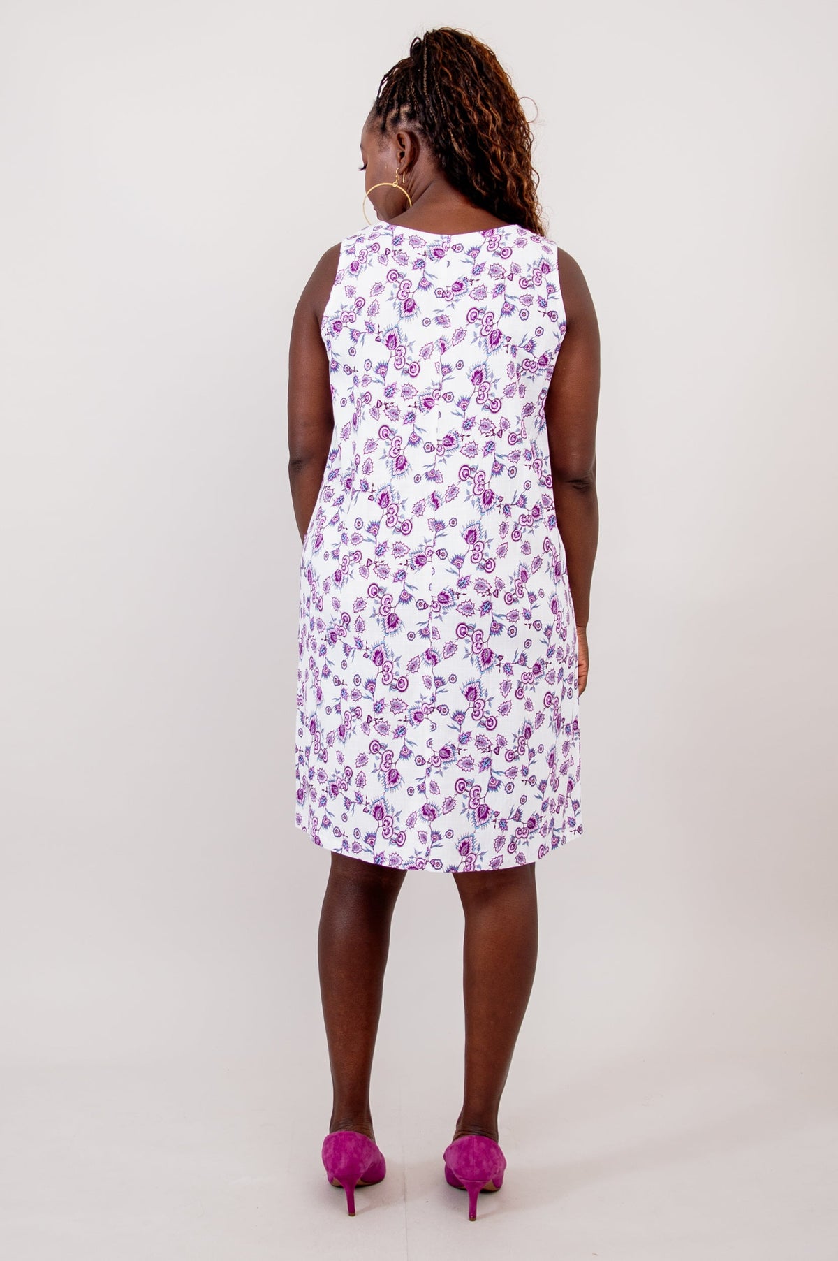 Felicia Dress, Rajou, Linen Bamboo - Final Sale