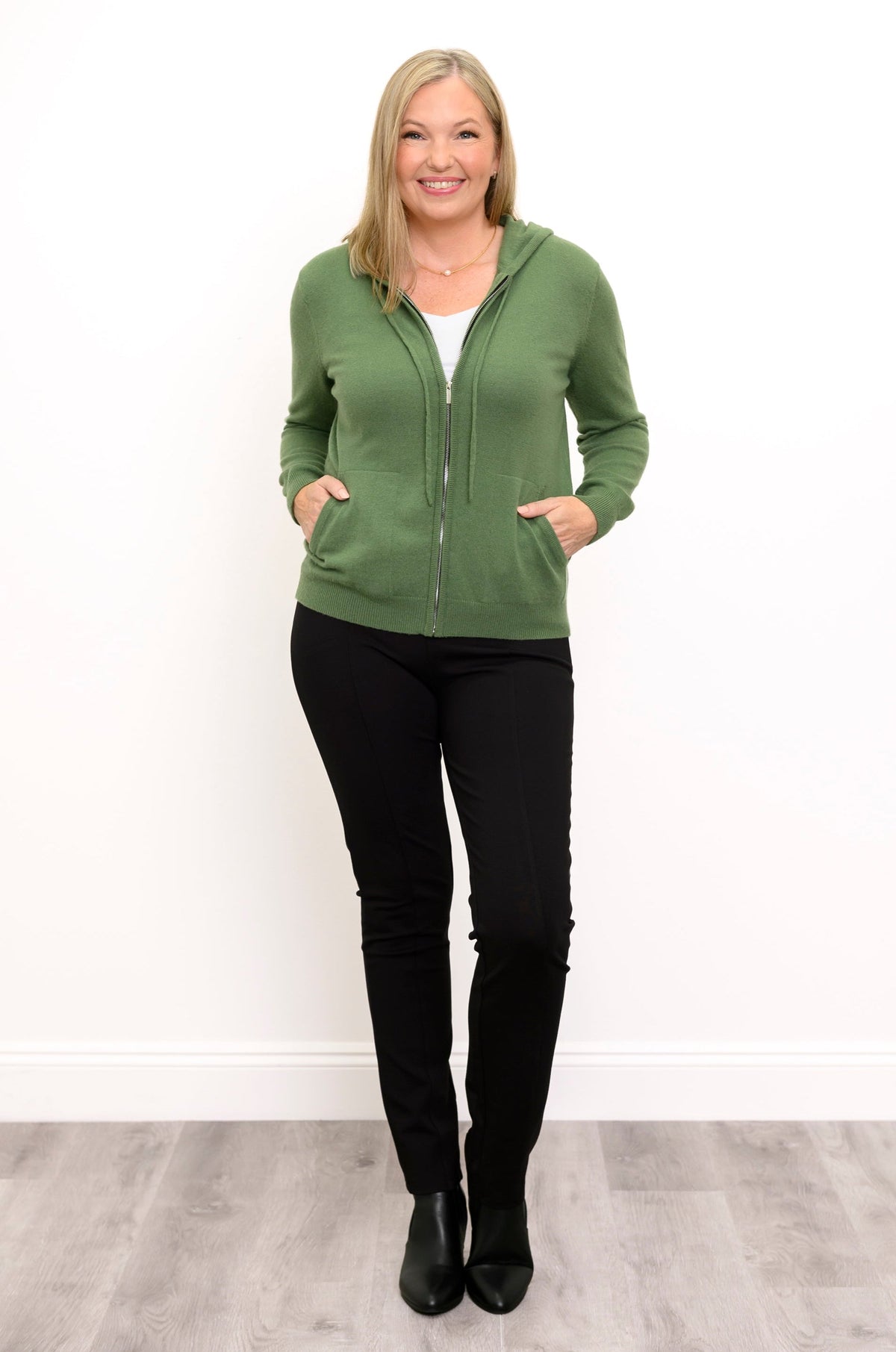 Finlay Sweater, Sage Green, Wool Cashmere