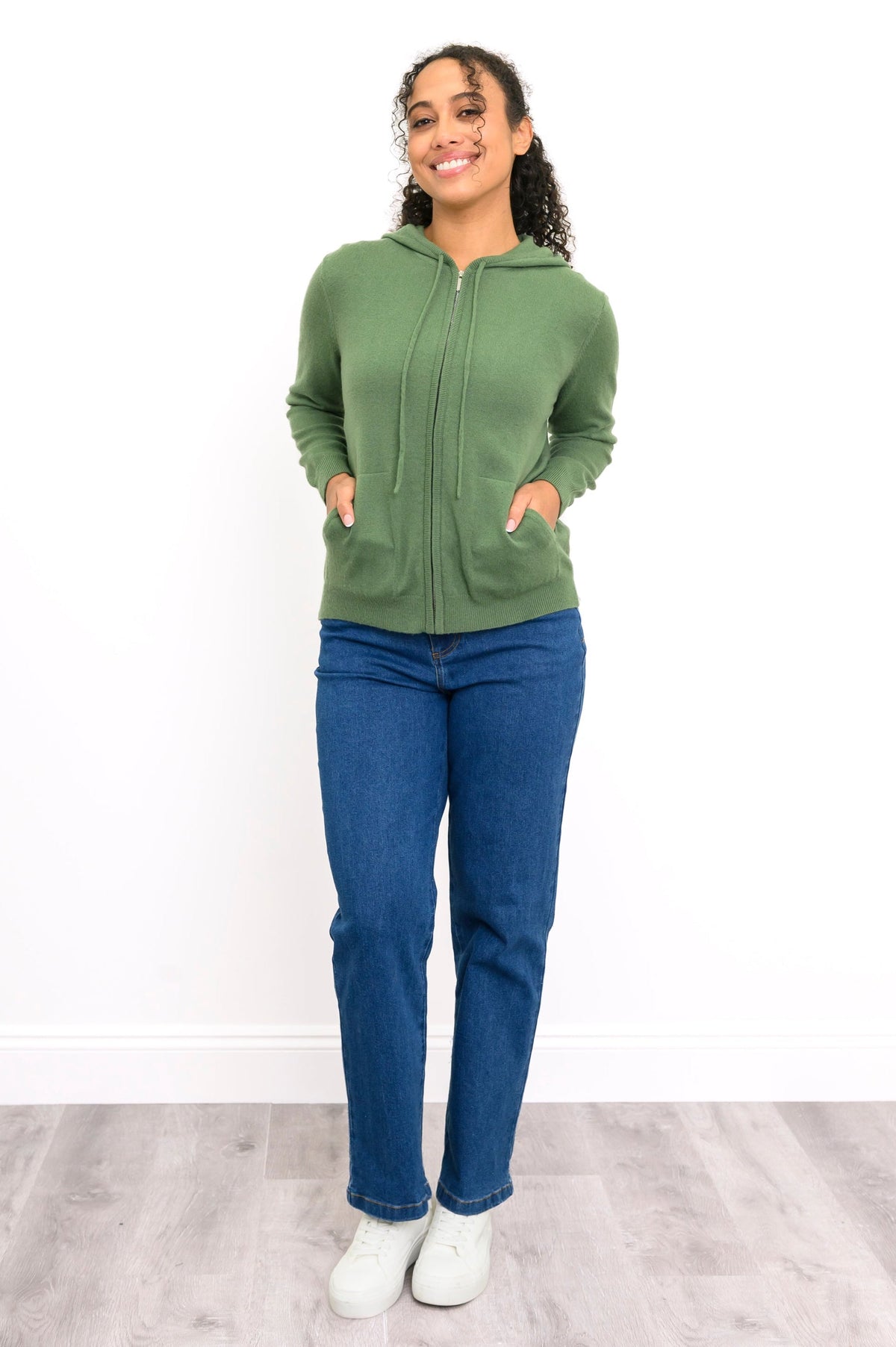 Finlay Sweater, Sage Green, Wool Cashmere